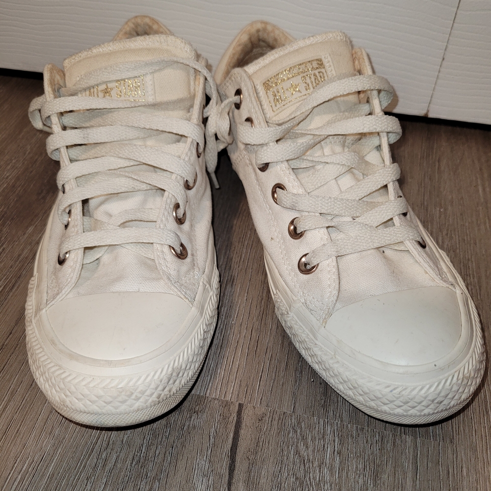 CONVERSE Off White Canvas Sneakers